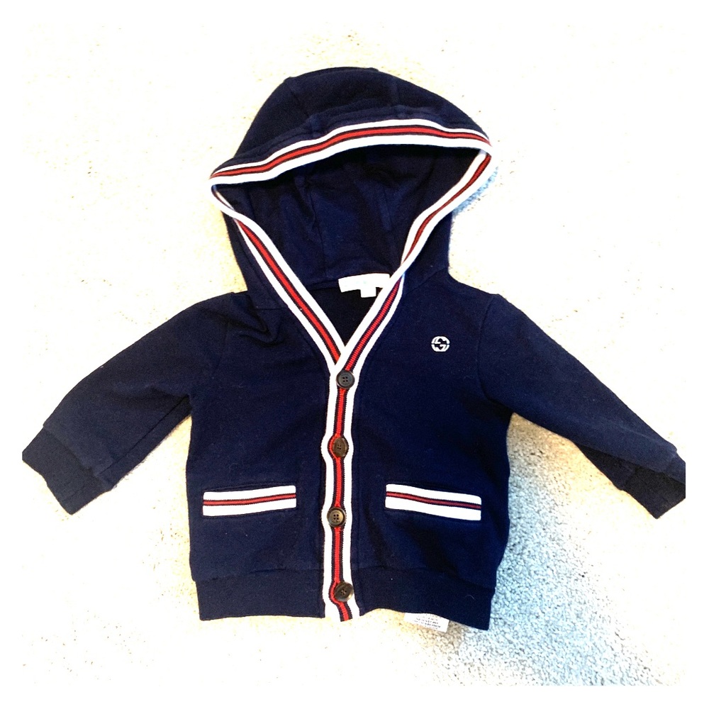 Gucci infant button up cardigan -3/6 months